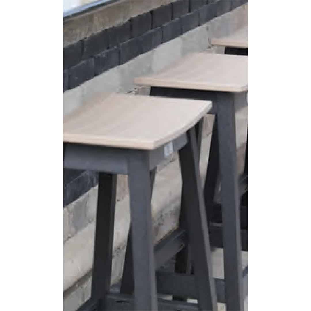 Berlin Gardens Outdoor Saddle Bar Stool