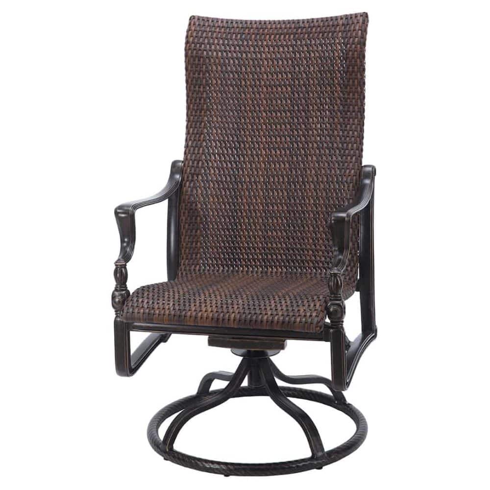 70990011 gensun bel air woven high back swivel rocker