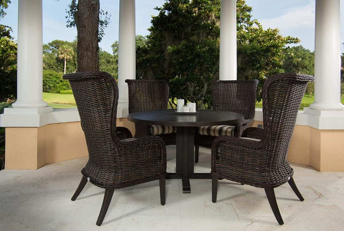 Bellevue Dining Wingback Host Chair Ultra Modern Pool & Patio