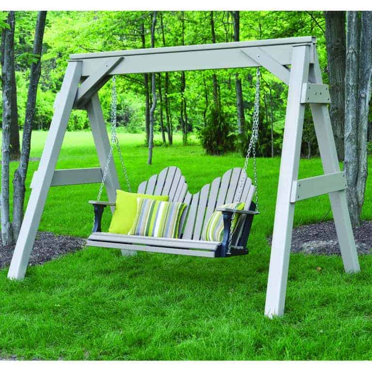 Berlin Gardens Vinyl Swing AFrame Ultra Modern Pool & Patio