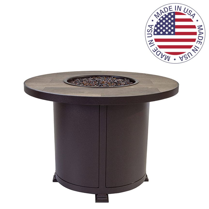 O.W. Lee Santorini Steel 36 Round Fire Pit 5110-36RDC
