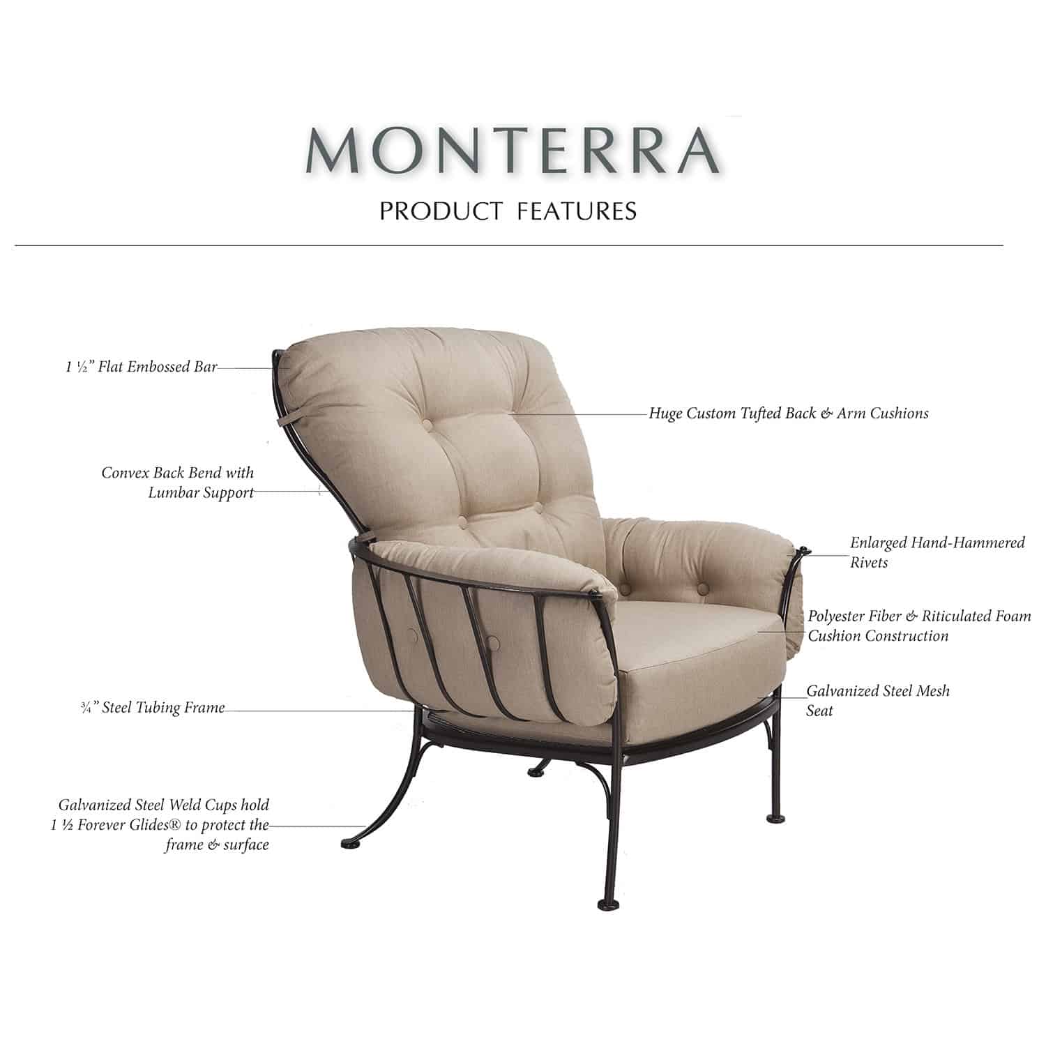 Monterra Dining Chair Back Cushion