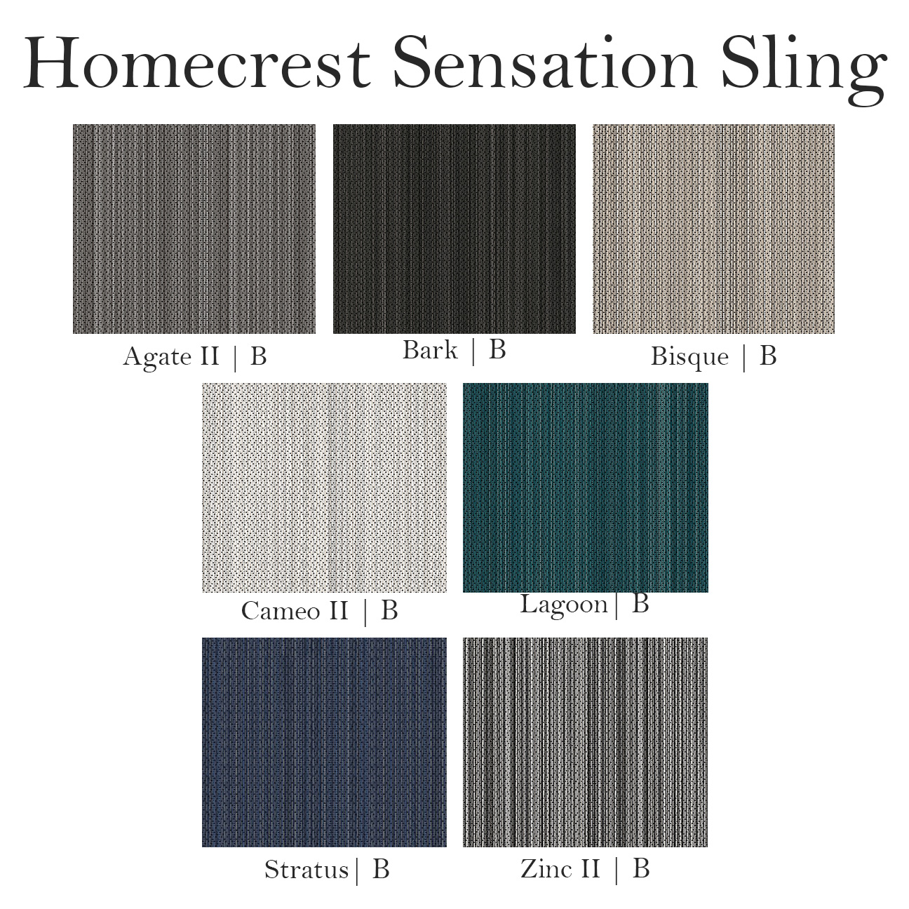 Homecrest Sensation Sling Fabrics 2026