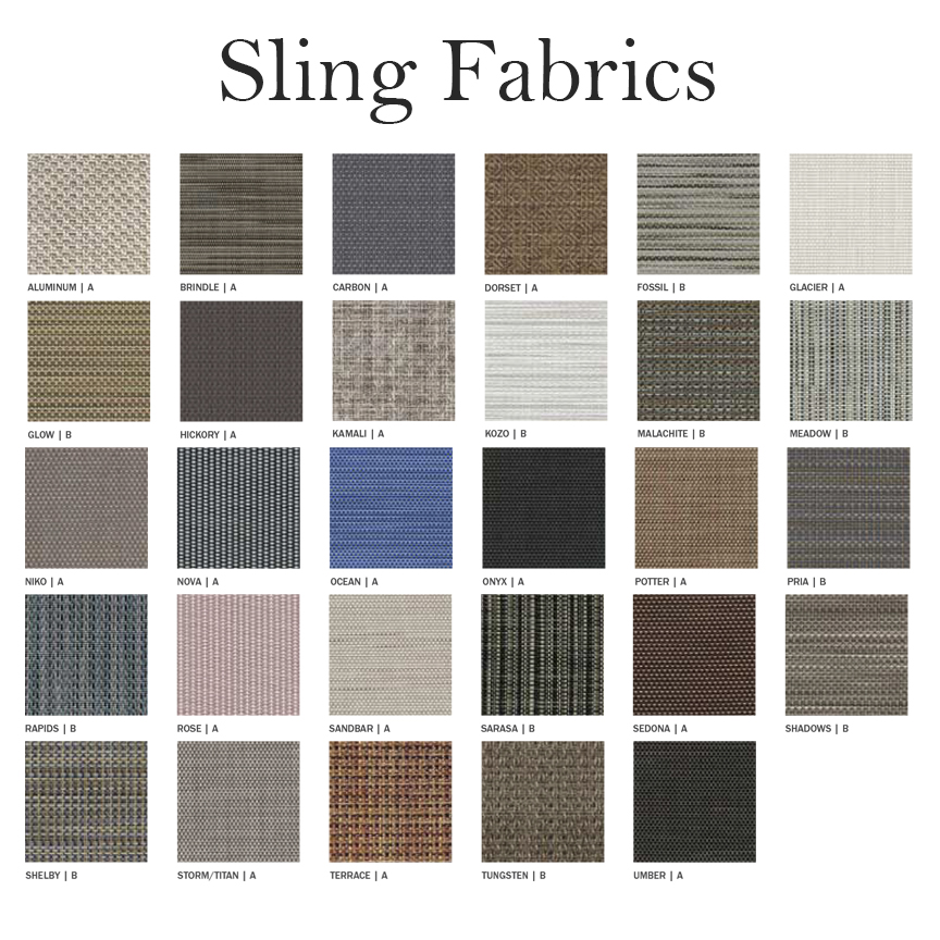 Homecrest Sling Fabrics 2021