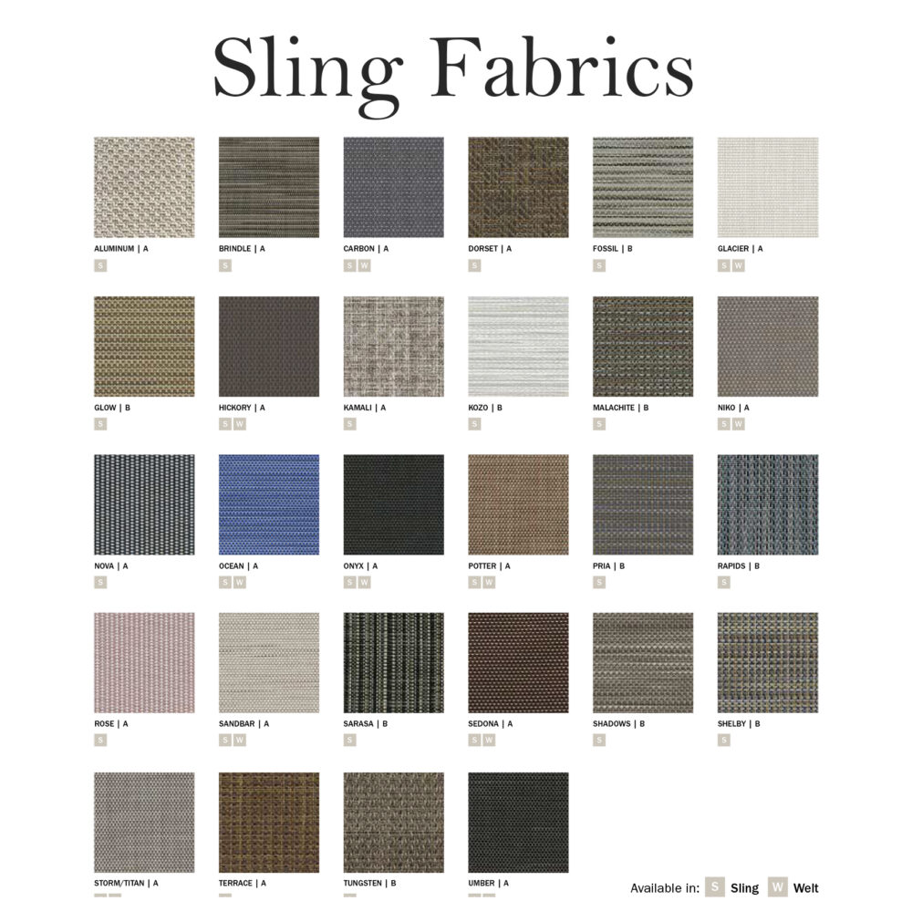 Homecrest Sling Fabrics 2024