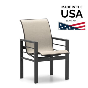 Homecrest Sutton Low Back Dining Chair Sling Aluminum 45680
