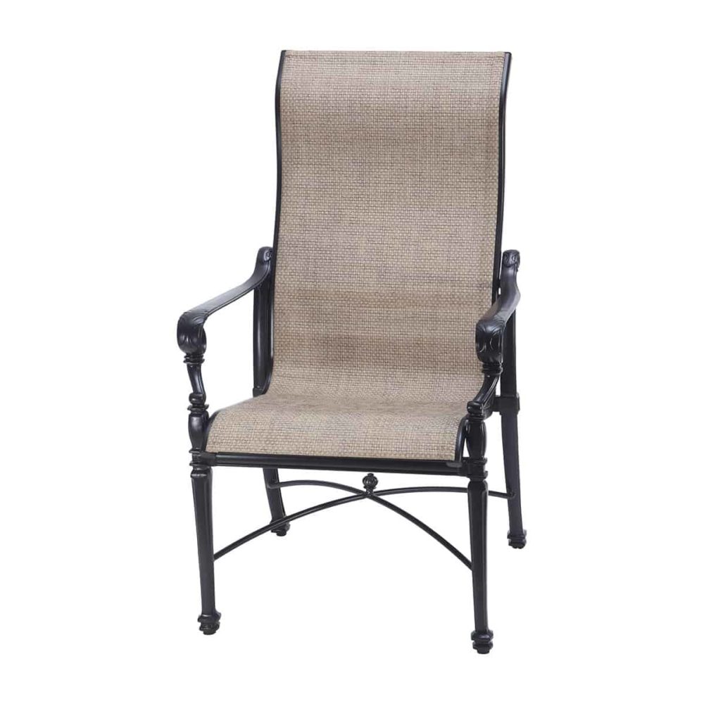 50340001 Gensun grand terrace sling high back dining chair