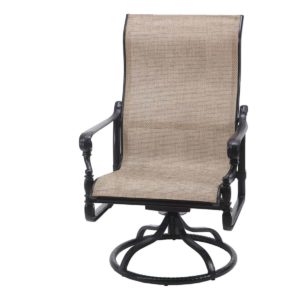 50340024 Gensun grand terrace sling high back swivel rocker lounge chair