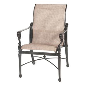 5034SB01 Gensun grand terrace sling standard back dining chair