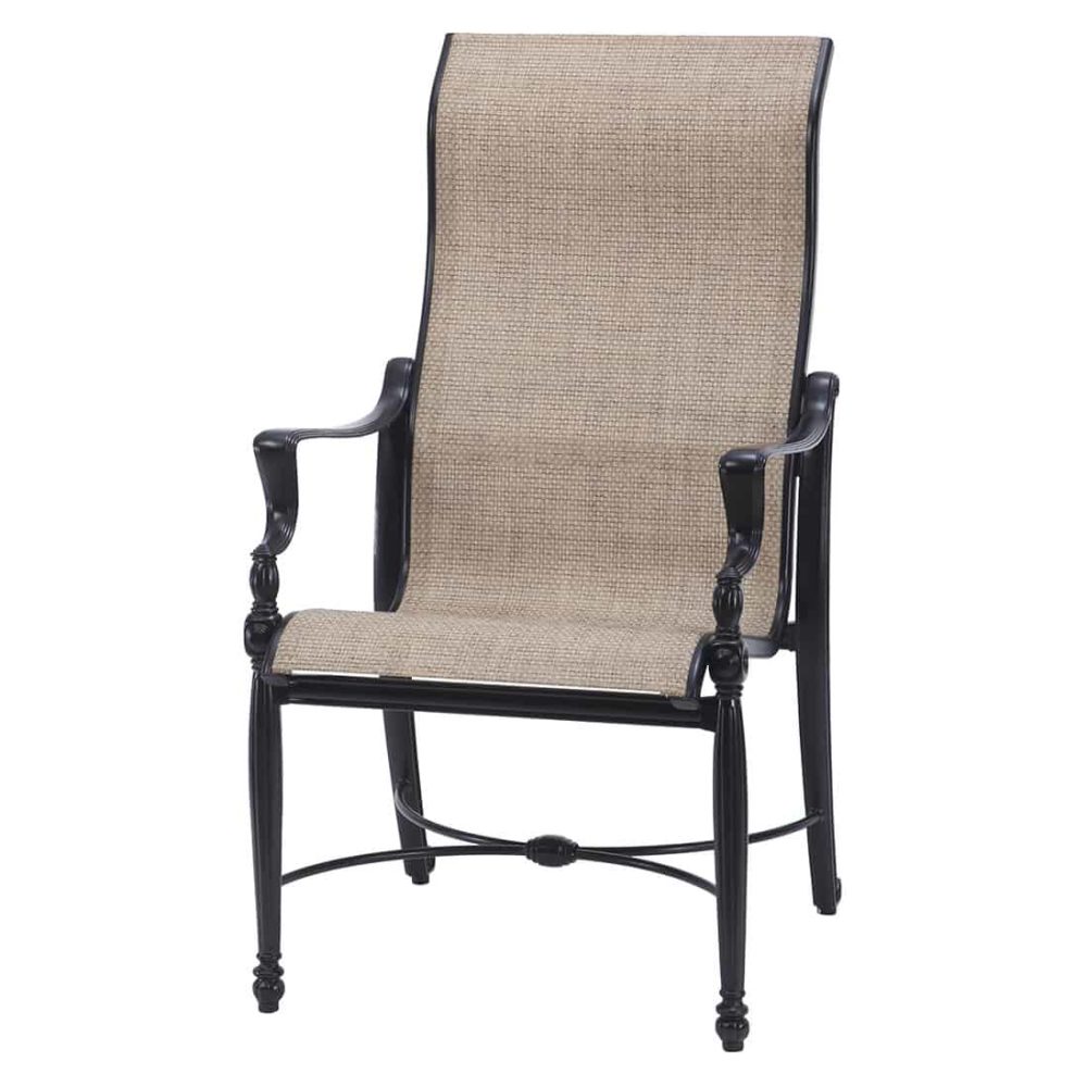 50990001 gensun bel air sling high back dining chair