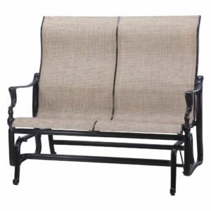 50990004 gensun bel air sling high back loveseat glider