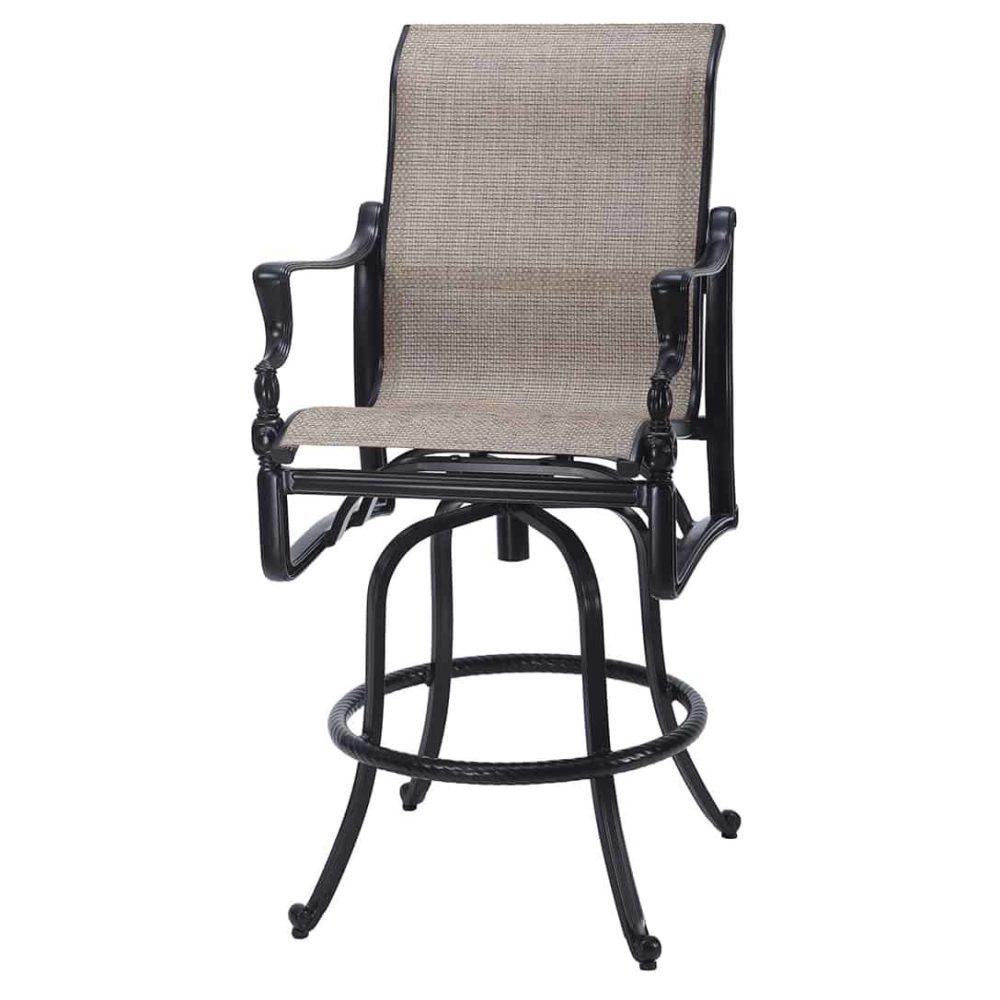 50990007 gensun bel air sling swivel bar stool