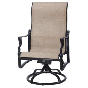 50990024 gensun bel air sling high back swivel rocker lounge chair