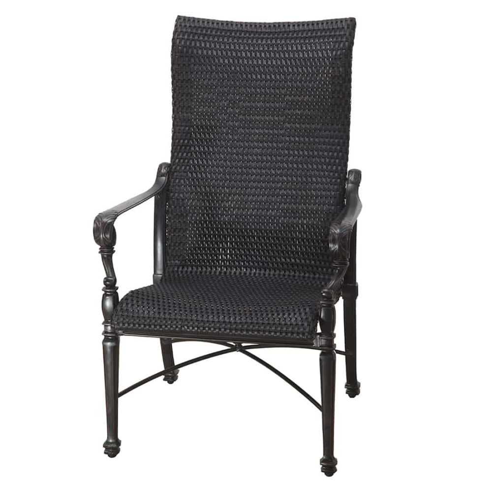 70340001 grand terrace woven high back dining chair