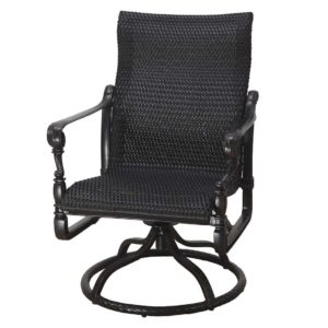 7034SB11 grand terrace woven standard back swivel rocker