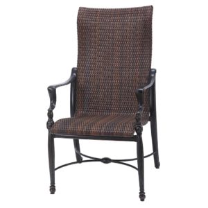 70990001 gensun bel air woven high back dining chair