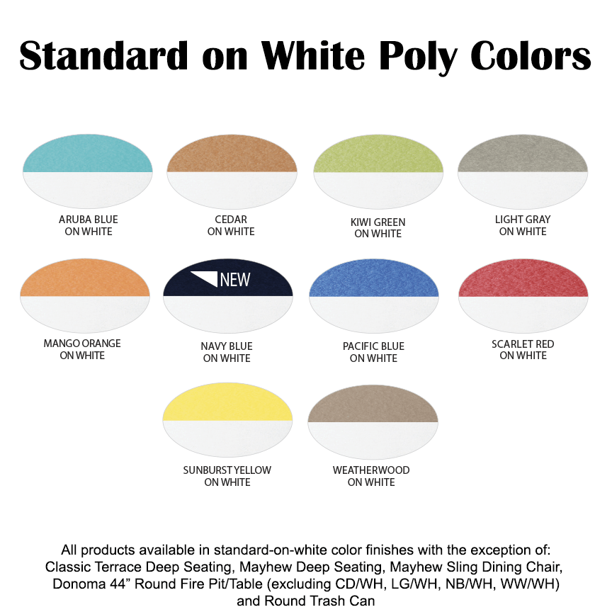 BG Standard on White Poly Colors 2019