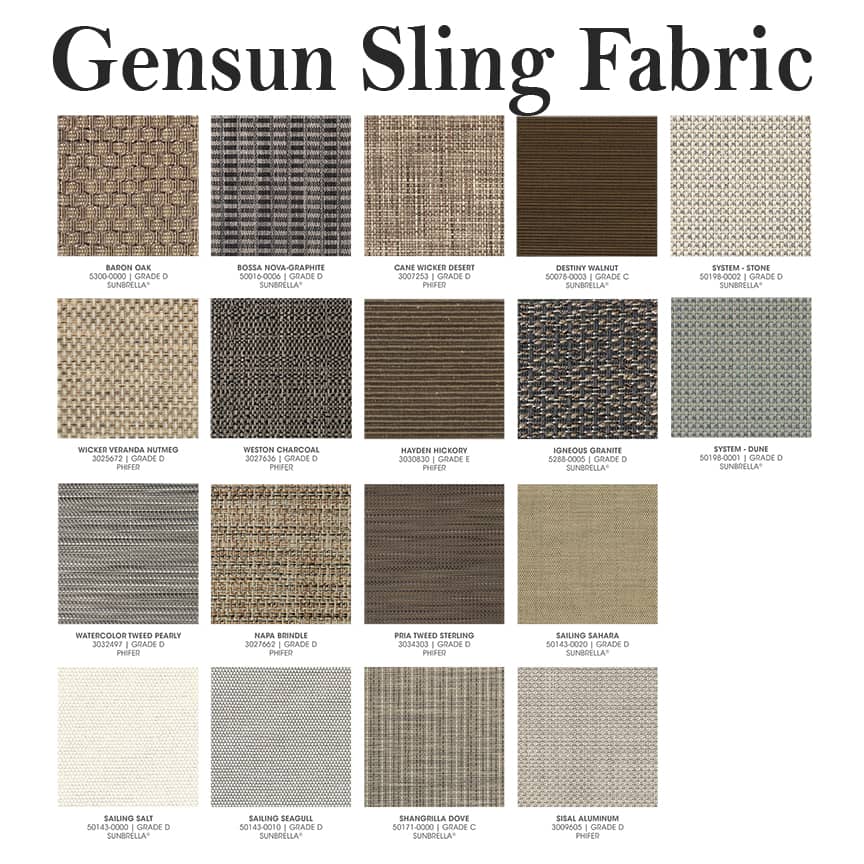 Gensun Sling Fabrics 2020