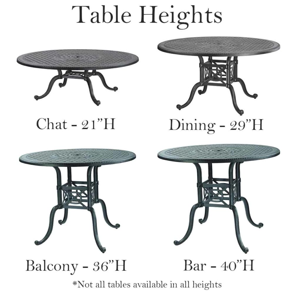 Gensun Table Heights Icon