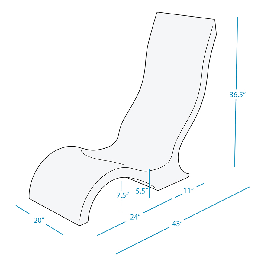 Ledge Lounger Signature Chair Dimensions