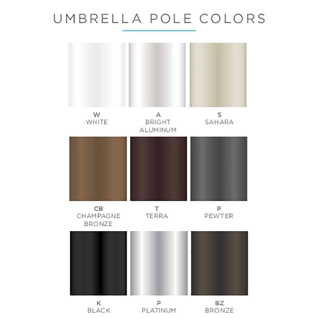 Ledge Lounger Choice Umbrella Ultra Modern Pool Patio Ledge Lounger Umbrella Pole Colors