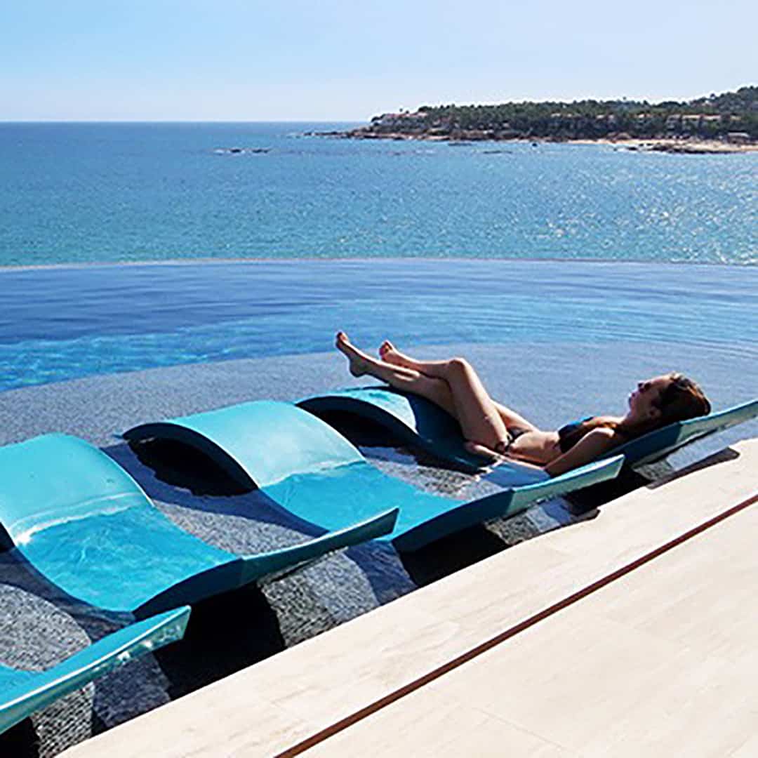 Ledge Lounger Chaise - Ultra Modern Pool & Patio
