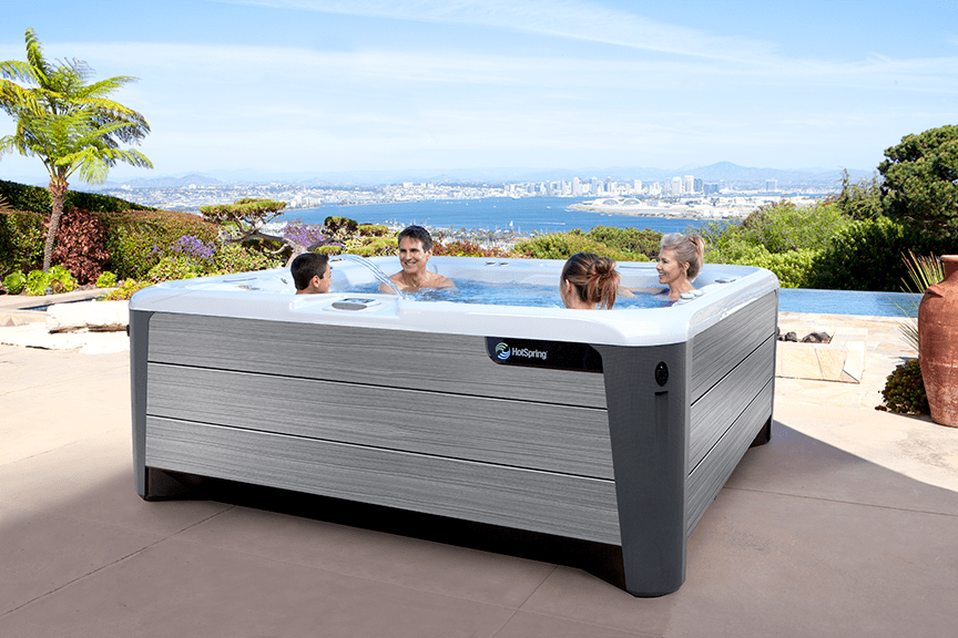 Hot Spring-Highlife-2019-Grandee-Ice Gray-Driftwood-Lifestyle-Family