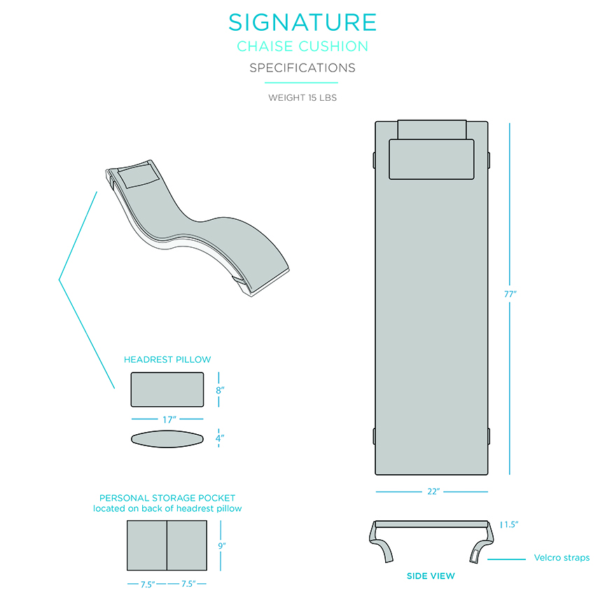 Signature Chaise Cushion Specifications
