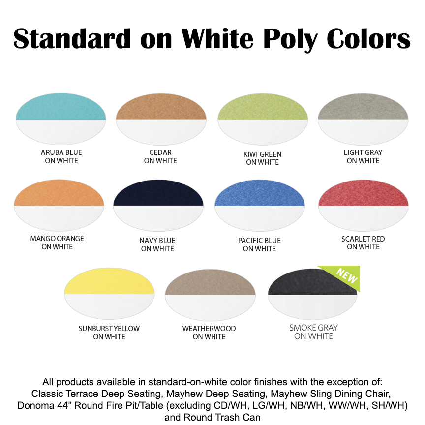 BG Standard on White Poly Colors 2021