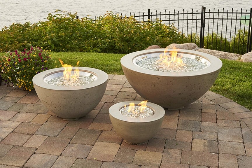 Cove Fire Pit Bowl Ultra Modern Pool Patio