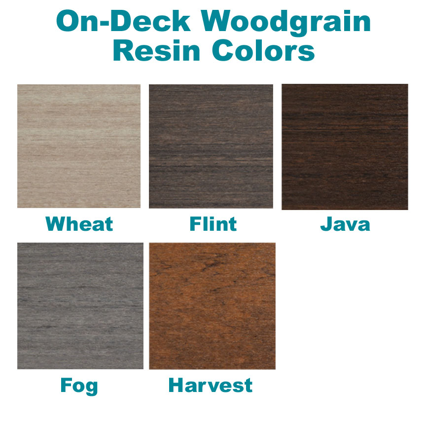 LL On Deck Woodgrain Resin Colors