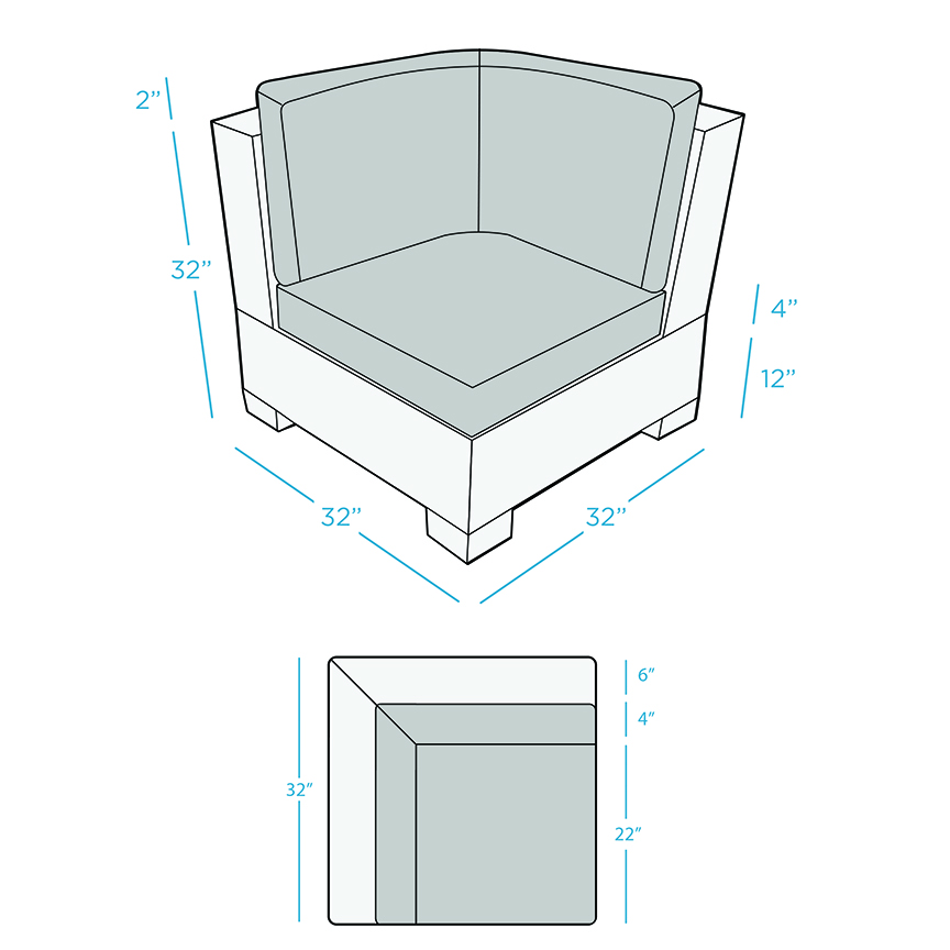 Signature Sectional Corner Specifications