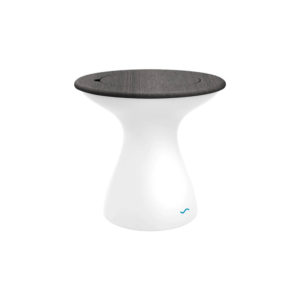 Ledge Lounger Autograph Tall Ice Bin Side Table White Fog