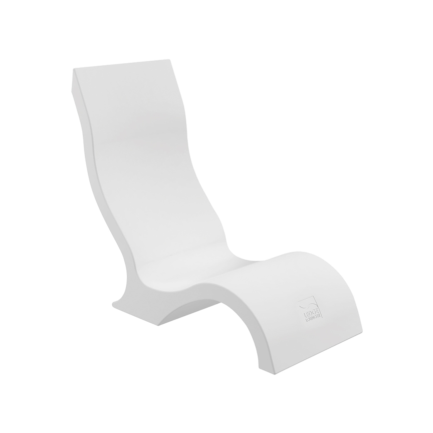 Ledge Lounger Signature Chair White
