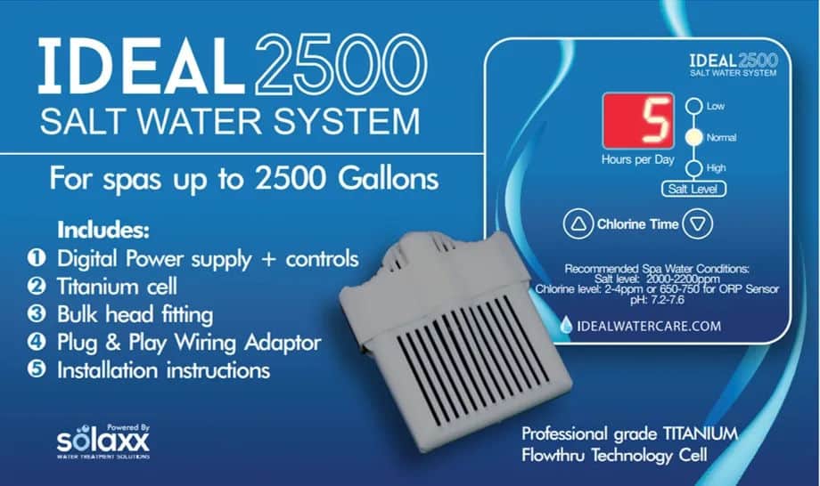 The Ideal 2500 Salt Water System Ultra Modern Pool and Patio