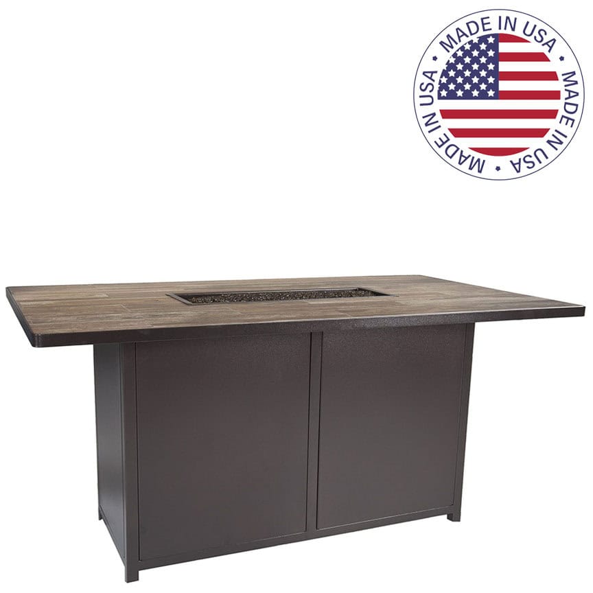 O.W. Lee Elba Aluminum 42x72 Fire Pit 5122-4272D