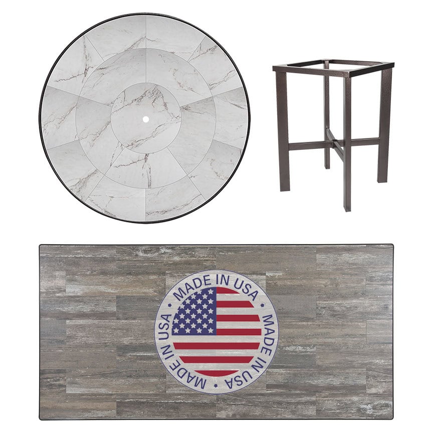 OW Lee Modern Porcelain Top Dining Table