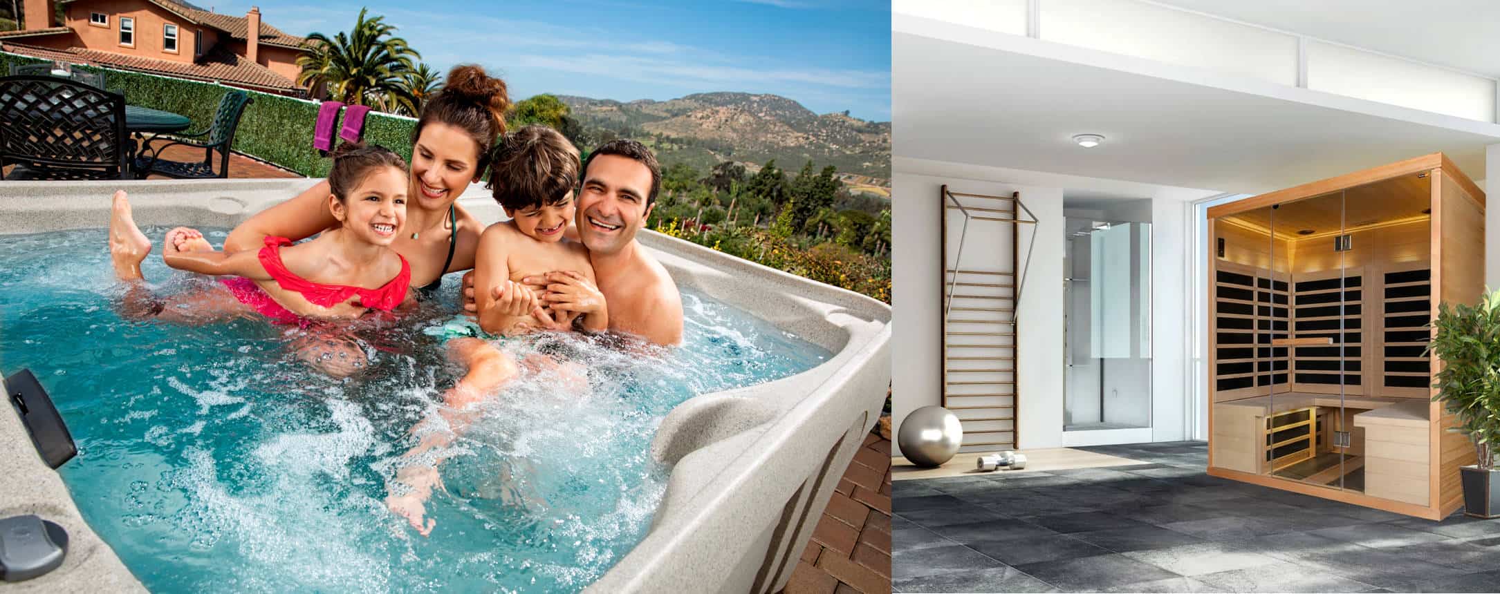 What's Better? A Hot Tub or a Sauna? Ultra Modern Pool and Patio