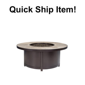 O.W Lee Quick Ship Elba Aluminum 42" Round Fire Pit QS-5122-42RDO