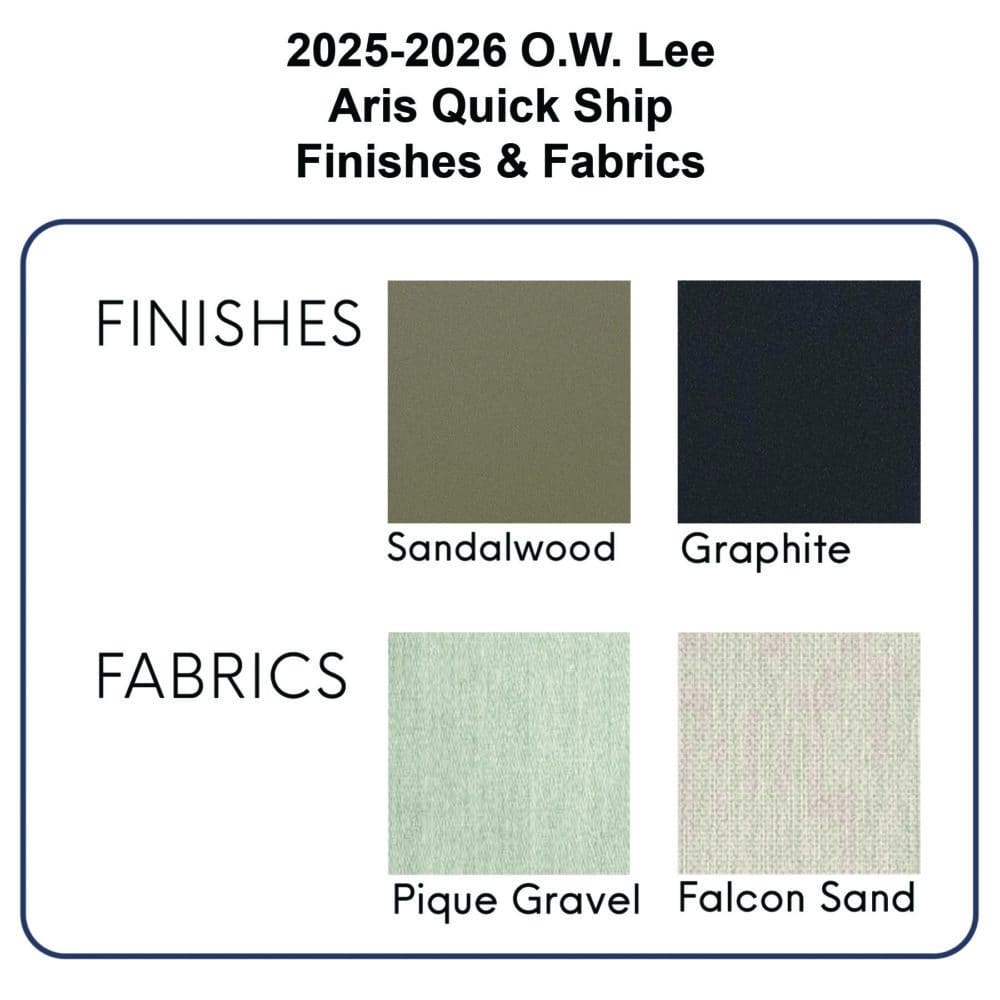 O.W. Lee 2025-2026 Aris Quick Ship Combinations
