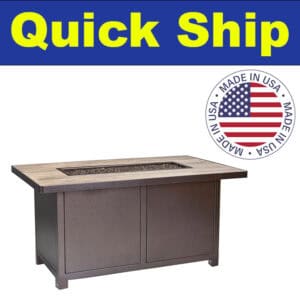 O.W. Lee Quick Ship Elba Aluminum 30x50 Fire Pit QS-5122-3050C