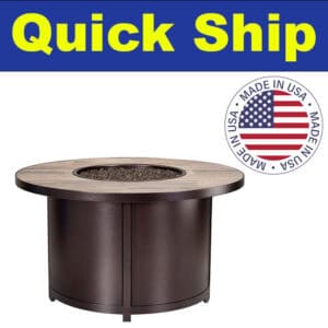 O.W. Lee Quick Ship Elba Aluminum 42 Round Fire Pit QS-5122-42RDC