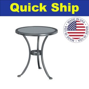O.W. Lee Quick Ship Micro Mesh Side Table QS-51-LT20MMRD