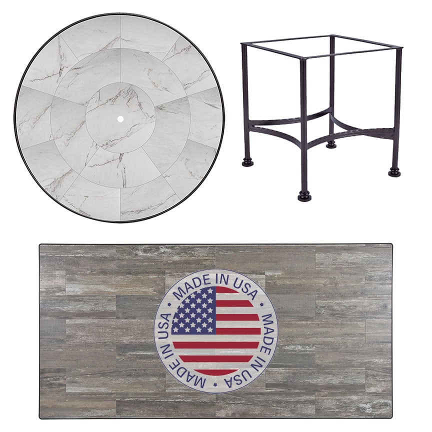 OW Lee Classico Dining Table Porcelain Top