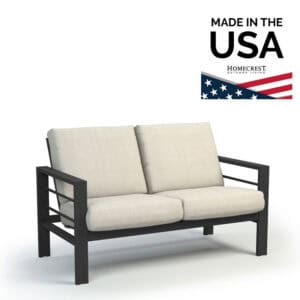 Homecrest Sutton Loveseat Cushion Aluminum 4542A