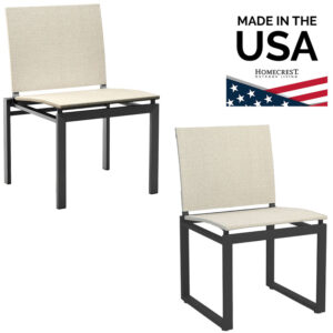 Homecrest Allure Sling Armless Dining Chair Stackable Main 11350 12350