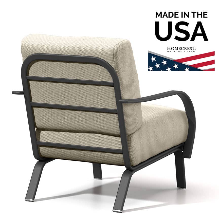 Homecrest Anthem Chat Chair Back Cushion Aluminum 7237A_Back