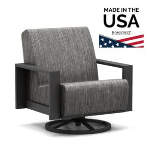 Homecrest Blair Air Swivel Chat Chair Sling Aluminum 10AR902