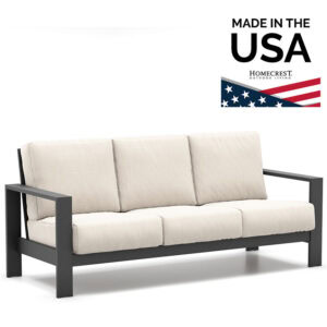 Homecrest Blair Cushion Sofa Aluminum 8443A