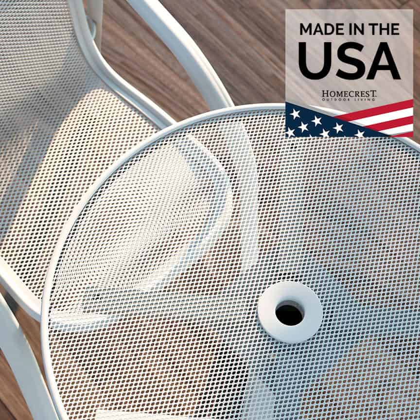 Homecrest Mesh Tables Aluminum Lifestyle 1